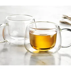 Mugs & Teacups|Godinger Alesia Tea Double Wall Cup, Set of 2