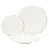 Fine Dinnerware|Godinger Arendale Porcelain 12 Piece Dinnerware Set, Service For 4