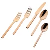 Flatware Sets|Godinger Atlas Mirrored Copper 18/0 Stainless Steel 20 Piece Flatware Set, Service For 4