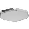 Serving Trays|Godinger Auburn Large Organic Stainless Steel Tray