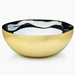 Serving Bowls|Godinger Auburn Organic Gold Serving Bowl