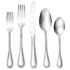 Flatware Sets|Godinger Bead Mirrored 18/0 Stainless Steel 20 Piece Flatware Set, Service For 4