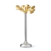 Candles & Candleholders|Godinger Blossom Platinum & Gold Tapered Candle Holder 13"