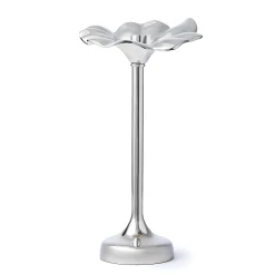 Candles & Candleholders|Godinger Blossom Platinum Tapered Candle Holder 13"