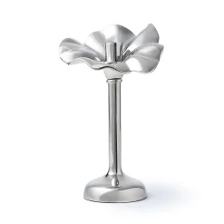 Candles & Candleholders|Godinger Blossom Platinum Tapered Candle Holder 10"