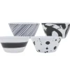 Outdoor Dinnerware|Godinger Brushstroke Navy Melamine Cereal Bowl, Set of 4