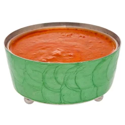 Relish Dish|Serving Bowls|Godinger Capri Green Relish Dip Cover Bowl