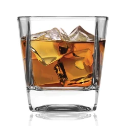 Dof & Highball|Godinger Carnegie Double Old Fashion Glass, Set of 4