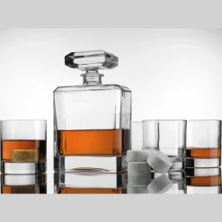 Decanter & Decanter Sets|Godinger Chateau 9 Piece Whiskey Decanter Set