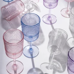 Acrylic|Godinger Claro Acrylic Clear Goblet, Set of 4