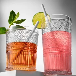 Dof & Highball|Acrylic|Godinger Claro Acrylic Double Old Fashion, Set of 4