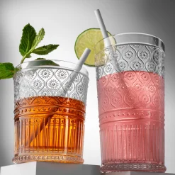 Acrylic|Dof & Highball|Godinger Claro Acrylic Highball & Double Old Fashion, Set of 12