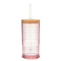 Acrylic|Godinger Claro Acrylic Pink Travel Tumbler