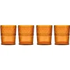 Dof & Highball|Godinger Claro Amber Double Old Fashion, Set of 4