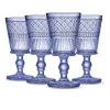 Wine & Champagne|Godinger Claro Blue Goblet, Set of 4