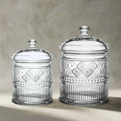 Kitchen Storage|Godinger Claro Clear Medium Canister