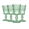 Wine & Champagne|Godinger Claro Green Goblet, Set of 4