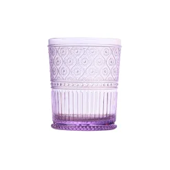 Acrylic|Dof & Highball|Godinger Claro Lavender Acrylic Double Old Fashion, Set of 4