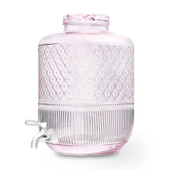 Beverage Dispenser|Godinger Claro Pink Beverage Dispenser