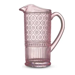 Pitchers|Godinger Claro Pink Beverage Pitcher