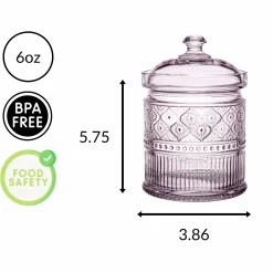 Kitchen Storage|Godinger Claro Pink Canister Small