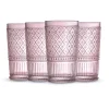 Dof & Highball|Godinger Claro Pink Highball, Set of 4