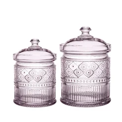 Kitchen Storage|Godinger Claro Pink Medium Canister