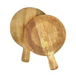 Kitchen Tools|Serving & Cheese Boards|Godinger Claro Round Paddle Board Set