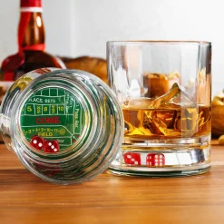 Dof & Highball|Godinger Craps Shoot Double Old Fashion, Set of 2