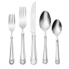 Flatware Sets|Godinger Crete Sandblast Matte 18/0 Stainless Steel 20 Piece Flatware Set, Service For 4