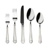 Flatware Sets|Godinger Crete Sandblast Mirrored 18/0 Stainless Steel 20 Piece Flatware Set, Service For 4