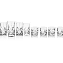 Acrylic|Dublin Glassware|Godinger Dublin Acrylic Double Old Fashion & Highball, Set of 8
