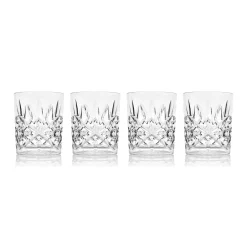 Acrylic|Dublin Glassware|Godinger Dublin Acrylic Double Old Fashion & Highball, Set of 8