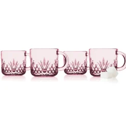 Dublin Kitchen|Mugs & Teacups|Godinger Dublin Blush Espresso Mug, Set of 4