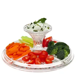 Cake Stands|Dublin Kitchen|Godinger Dublin Crystal 4 In 1 Cake Dome