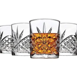 Decanter & Decanter Sets|Dublin Glassware|Godinger Dublin Crystal 5 Piece Decanter Whiskey Set