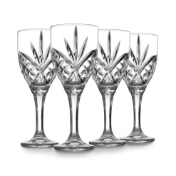 Dof & Highball|Dublin Glassware|Godinger Dublin Crystal 12 Piece Double Old Fashion, Goblet, & Highball Glassware Set
