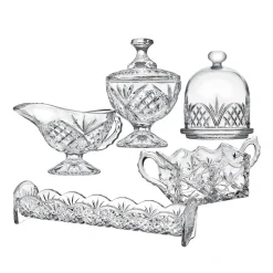 Specialty Serving|Dublin Kitchen|Godinger Dublin Crystal 5 Piece Host & Server Set