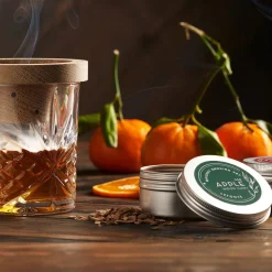 Barware Tools|Dublin Glassware|Godinger Dublin Crystal 6 Piece Whiskey Smoker Set