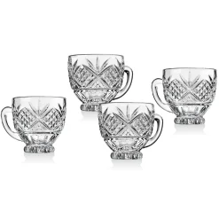 Mugs & Teacups|Dublin Dining|Godinger Dublin Crystal Coffee Mug, Set of 4