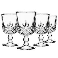Dublin Glassware|Shot Glasses|Godinger Dublin Crystal Cordial, Set of 4
