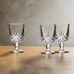 Dublin Glassware|Shot Glasses|Godinger Dublin Crystal Cordial, Set of 4