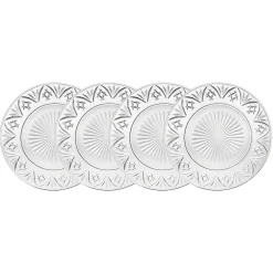 Dublin Dining|Dinner Plates|Godinger Dublin Crystal Dinner Plate, Set of 4