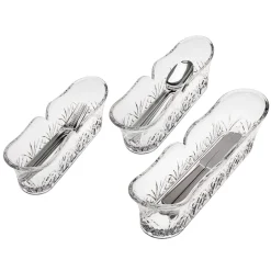 Flatware Caddies|Dublin Kitchen|Godinger Dublin Crystal Flatware Caddies, Set of 3
