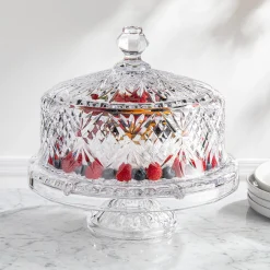 Cake Stands|Godinger Dublin Crystal Footed Cake Dome