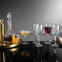 Dublin Glassware|Godinger Dublin Crystal Goblet, Set of 4