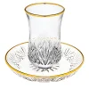 Kiddish Cups|Godinger Dublin Crystal Gold Rim Kiddush Set