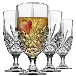 Dublin Glassware|Godinger Dublin Crystal Ice Tea Glass, Set of 4