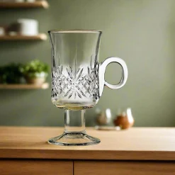 Mugs & Teacups|Dublin Dining|Godinger Dublin Crystal Irish Coffee Mug, Set of 4