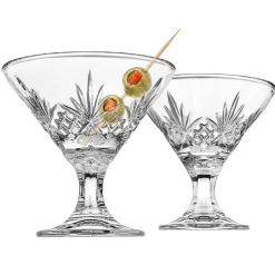 Dublin Kitchen|Martini & Coupes|Godinger Dublin Crystal Martini, Set of 4